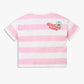 Girls Cotton Striped Weekend T-Shirt