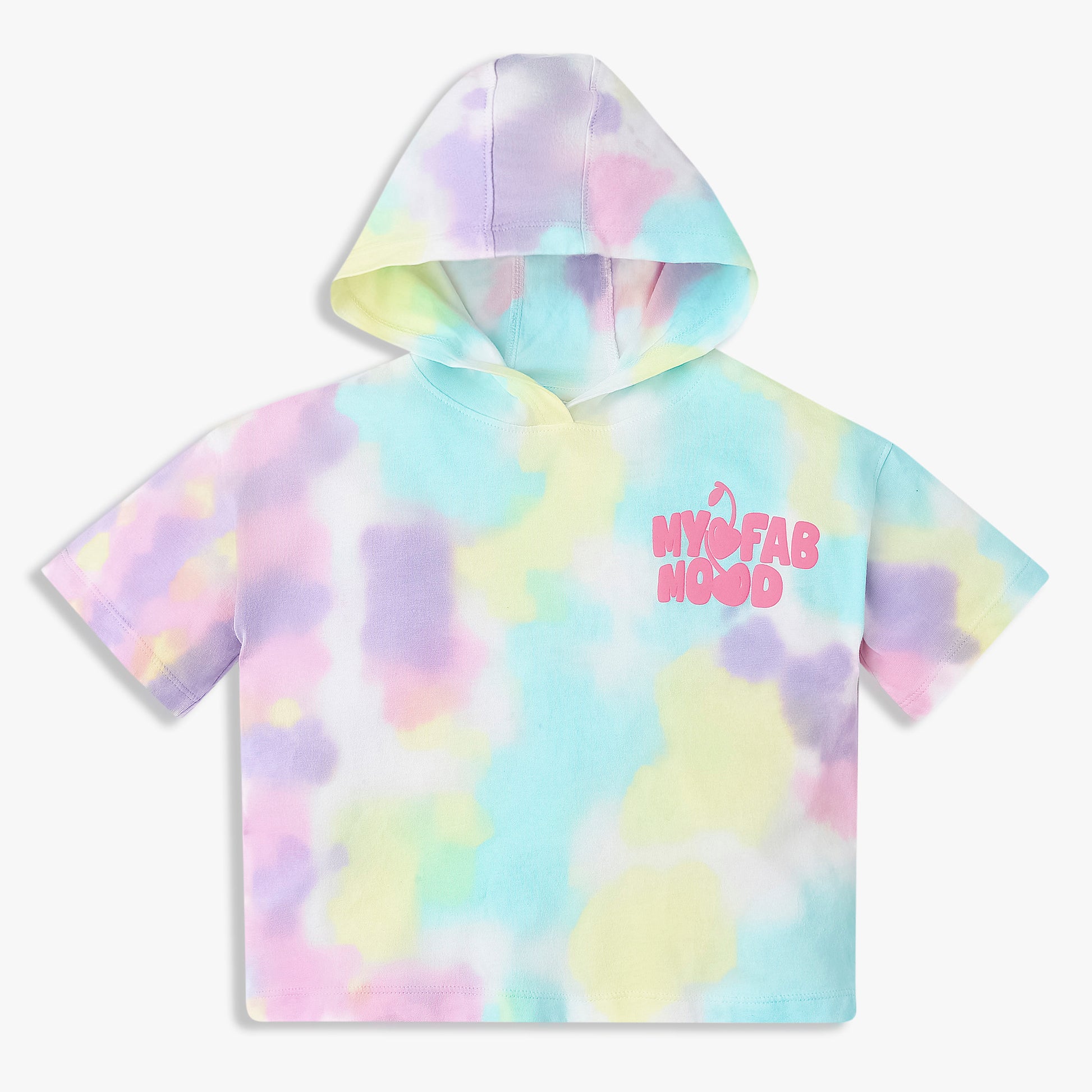 Girls Cotton Tie - Dye Skiddle T-Shirt