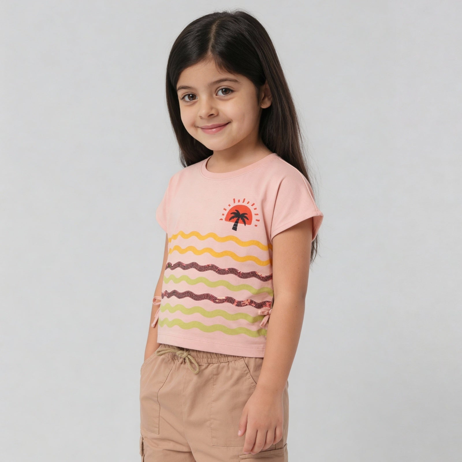 Cotton Embellished Short Sleeve T-Shirt