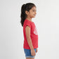 Girls Cotton Embellished T-Shirt