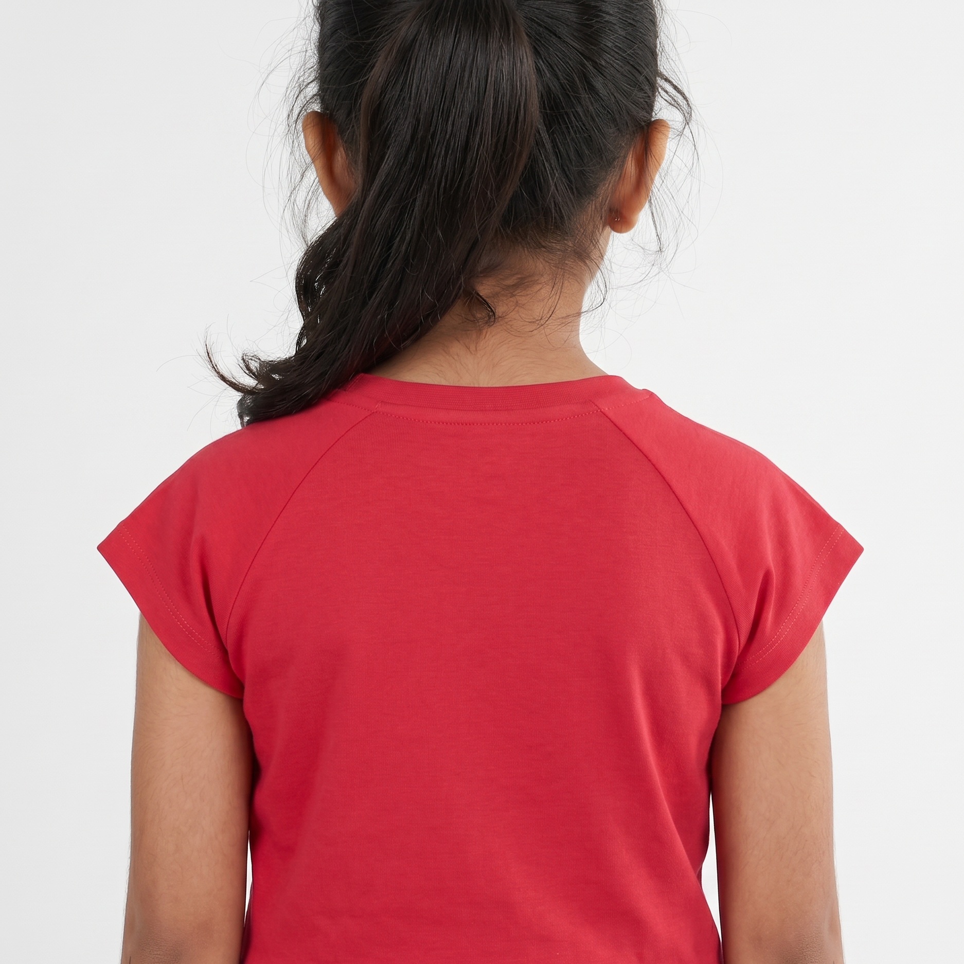 Girls Cotton Embellished T-Shirt