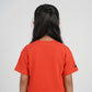 Girls Printed Crew Neck T-Shirt