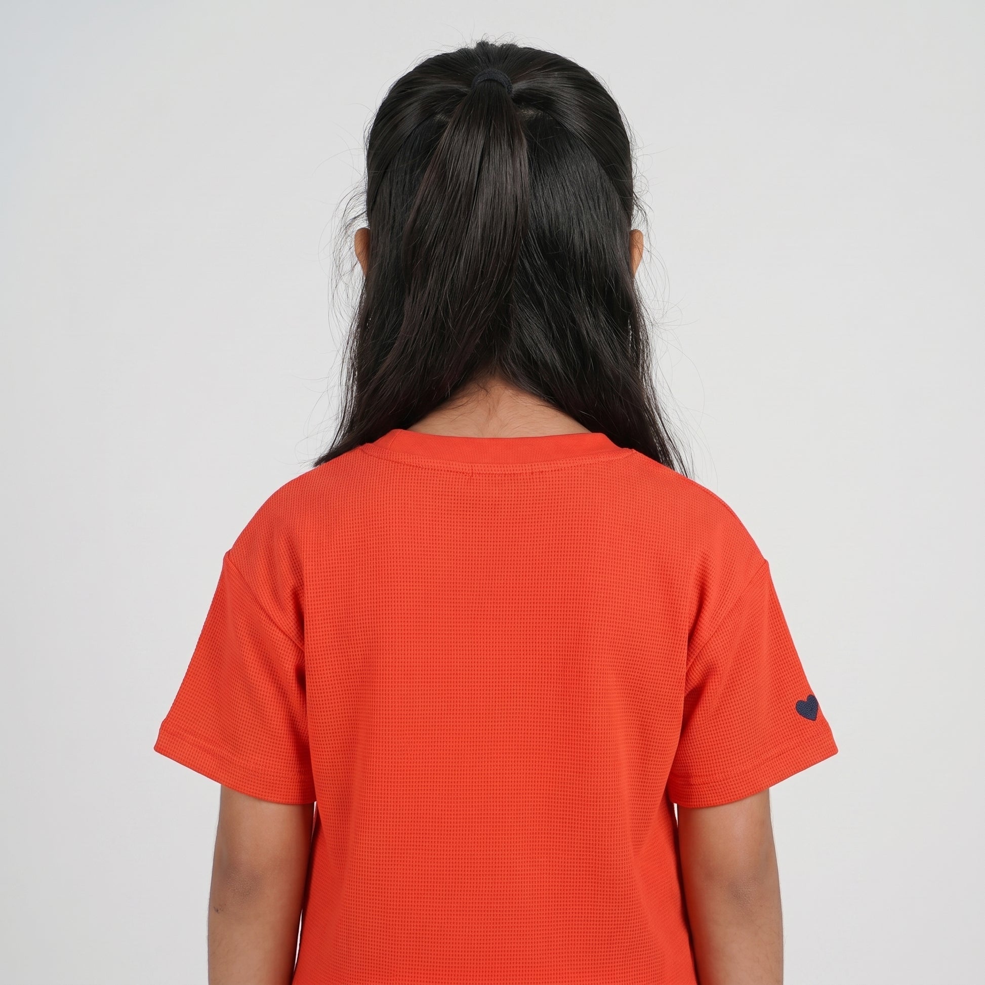 Girls Printed Crew Neck T-Shirt