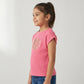 Girls Cotton Embellished T-Shirt
