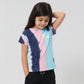 Girls Cotton Tie - Dye Cartoon Cowboy T-Shirt