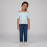 Girls Solid Off Shoulder T-Shirt