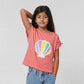 Girls Embellished Crew Neck T-Shirt