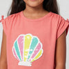 Girls Embellished Crew Neck T-Shirt