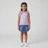 Girls Cotton Solid Crew Neck T-Shirt