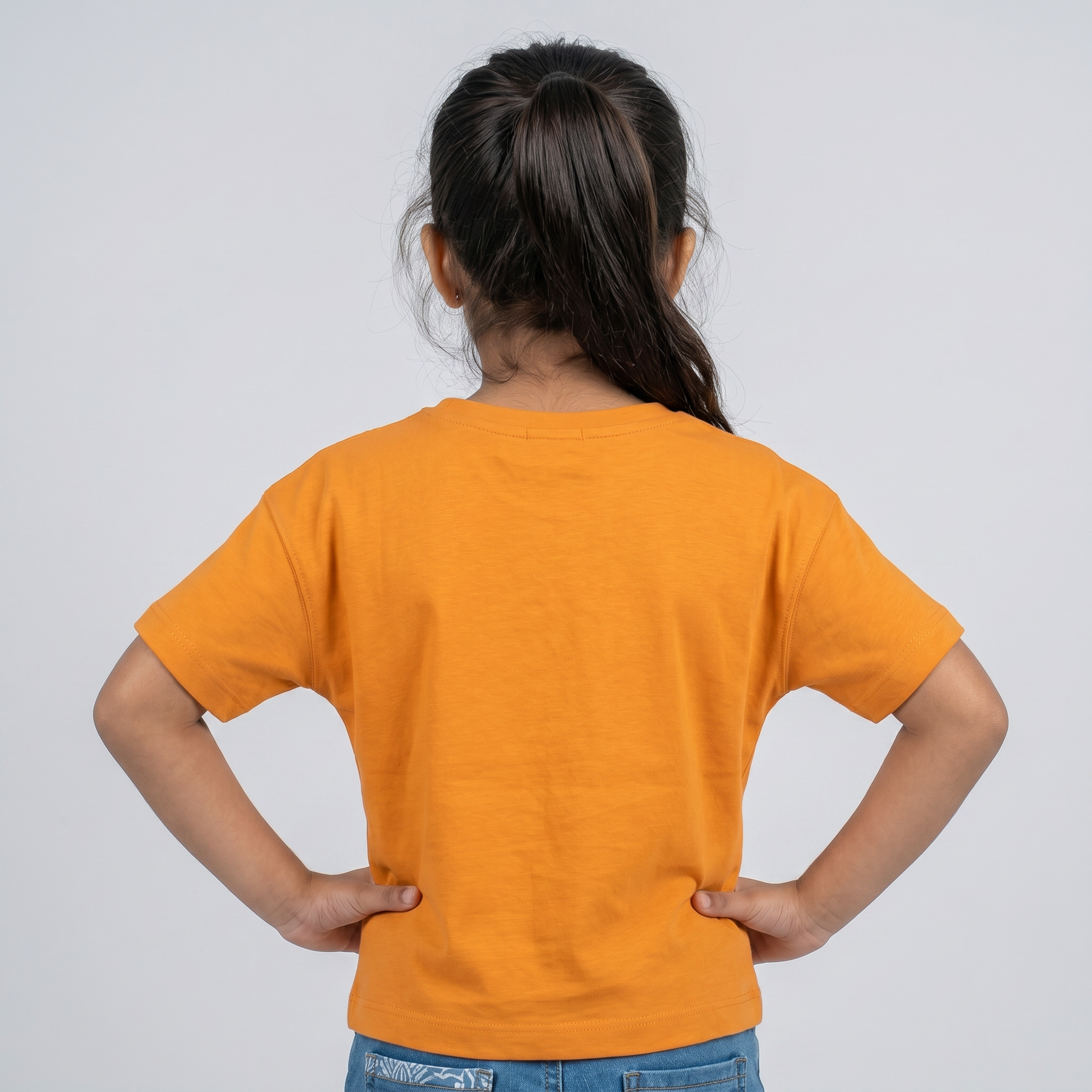 Girls Cotton Embroidered T-Shirt