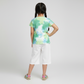 Girls Cotton Crew Neck Tie - Dye T-Shirt
