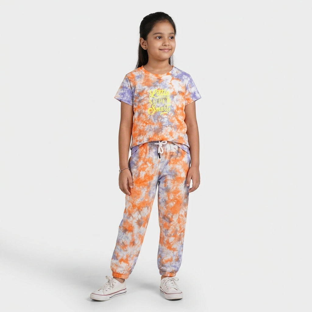 Girls Cotton Tie - Dye T-Shirt