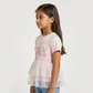 Girls Cotton Embellished T-Shirt