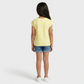 Girls Cotton Printed Crew Neck T-Shirt