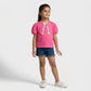 Girls Cotton Solid T-Shirt