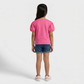 Girls Cotton Solid T-Shirt