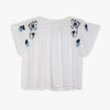Girls Flare Fit Embroidered Round Neck Top