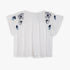 Girls Flare Fit Embroidered Round Neck Top
