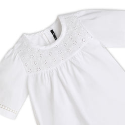 Girls Regular Fit Solid Round Neck Top