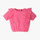 Girls Regular Fit Solid Round Neck Top