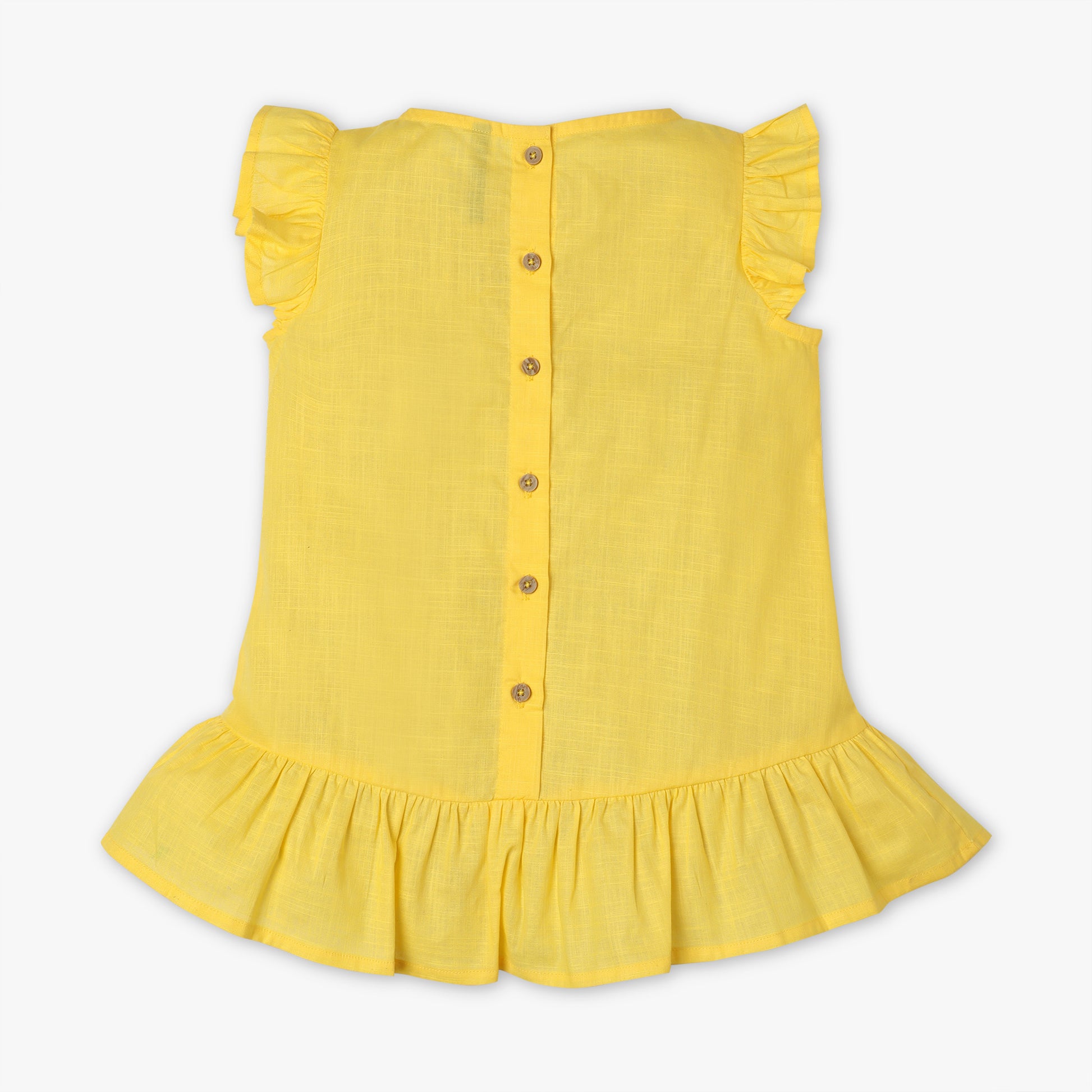 Girls Regular Fit Round Neck Solid Top