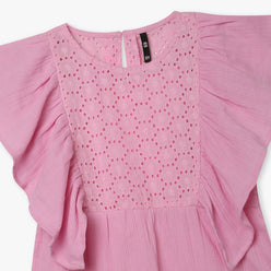 Girls Woven Sleeveless Girls Top