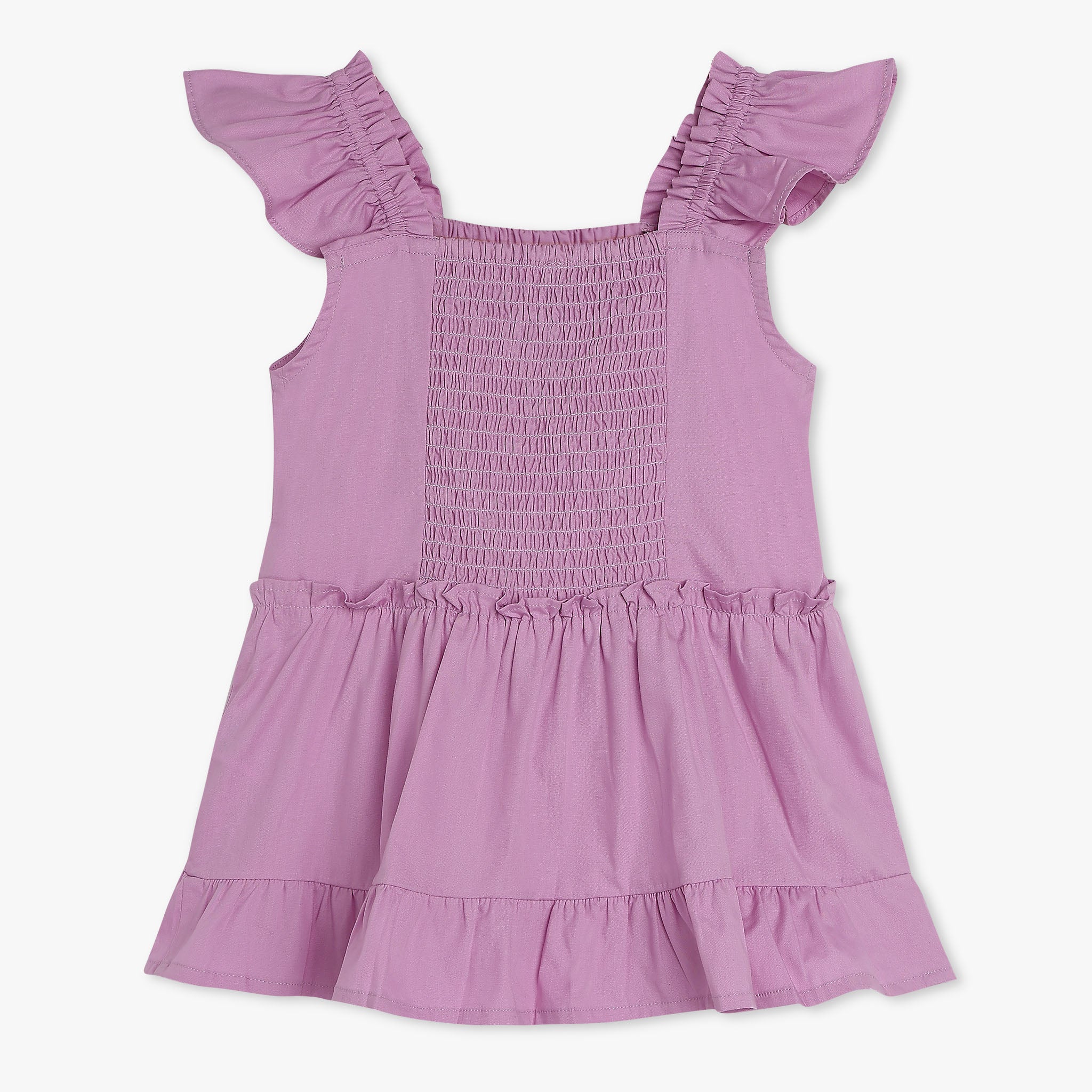 Girls Lace Pattern Woven Top
