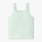 Girls Square Neck Sleeveless Solid Top
