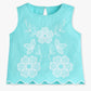 Buy Girls Regular Fit Embroidered Sleeveless Top  - Style Union