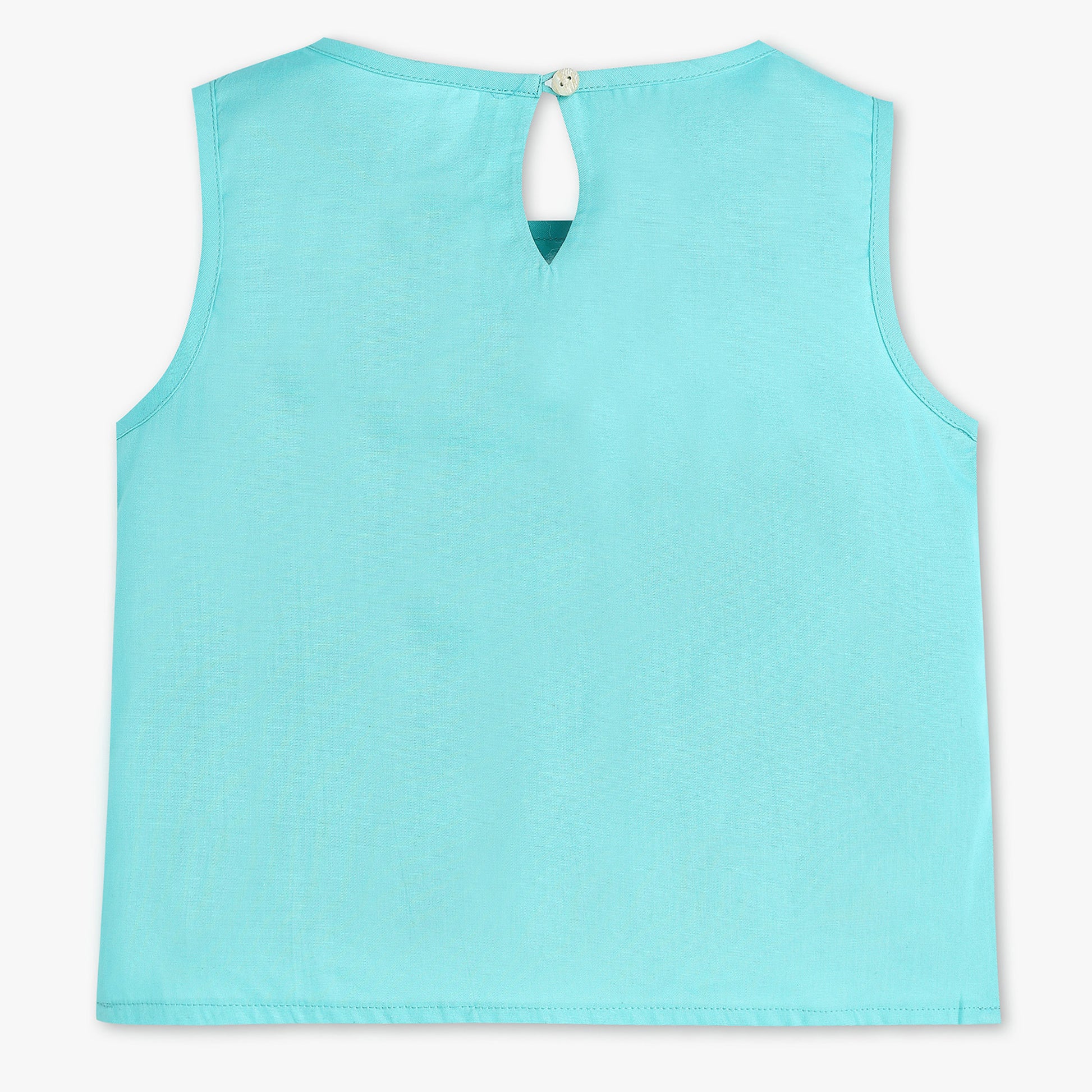 Buy Girls Regular Fit Embroidered Sleeveless Top  - Style Union