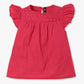 Girls Cotton Fabric Ruffle Sleeve Top