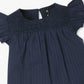 Girls Cotton Fabric Ruffle Sleeve Top