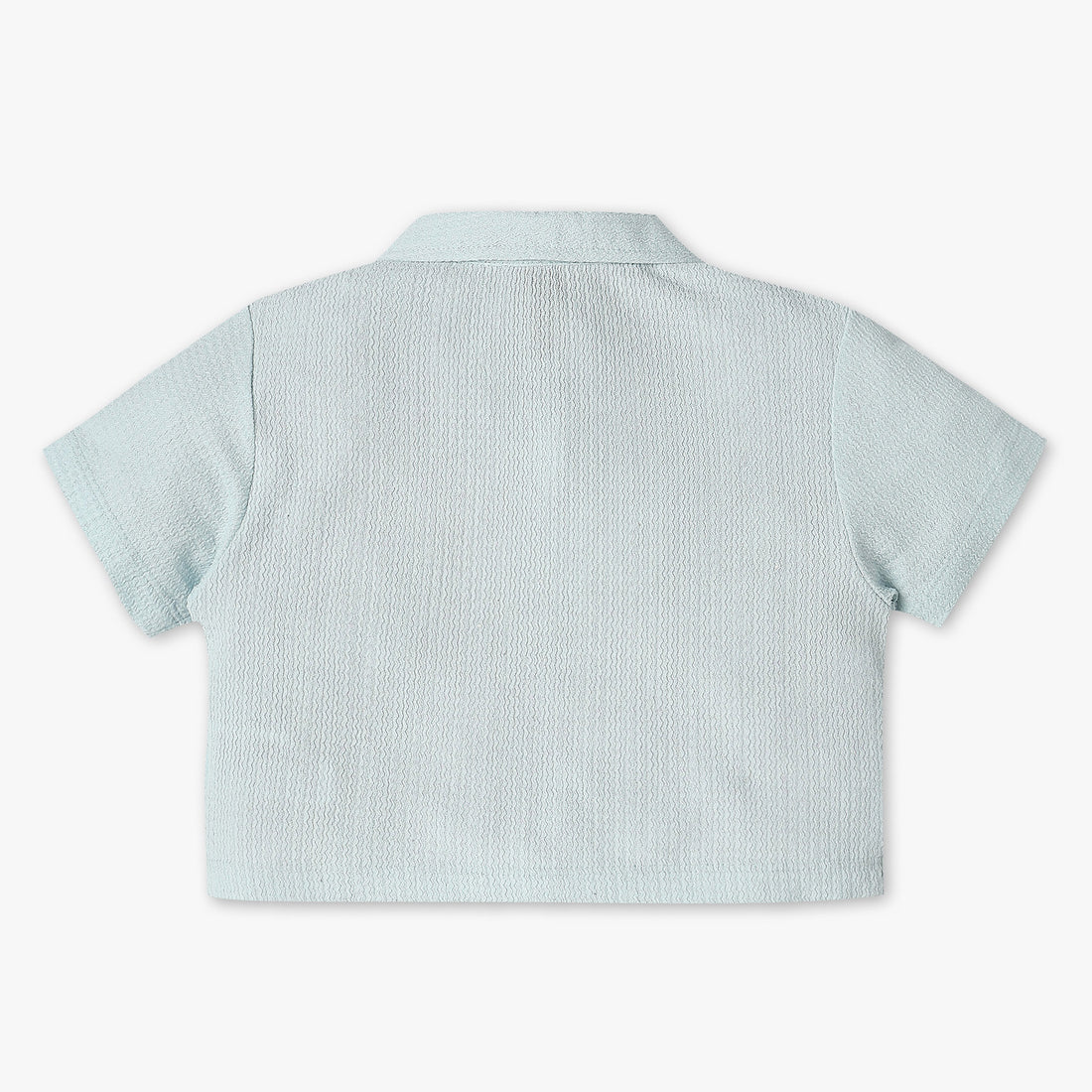 Girls Structured Camp Collar A-Line Top