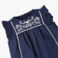 Girls Embroidered Woven Sleeveless Top