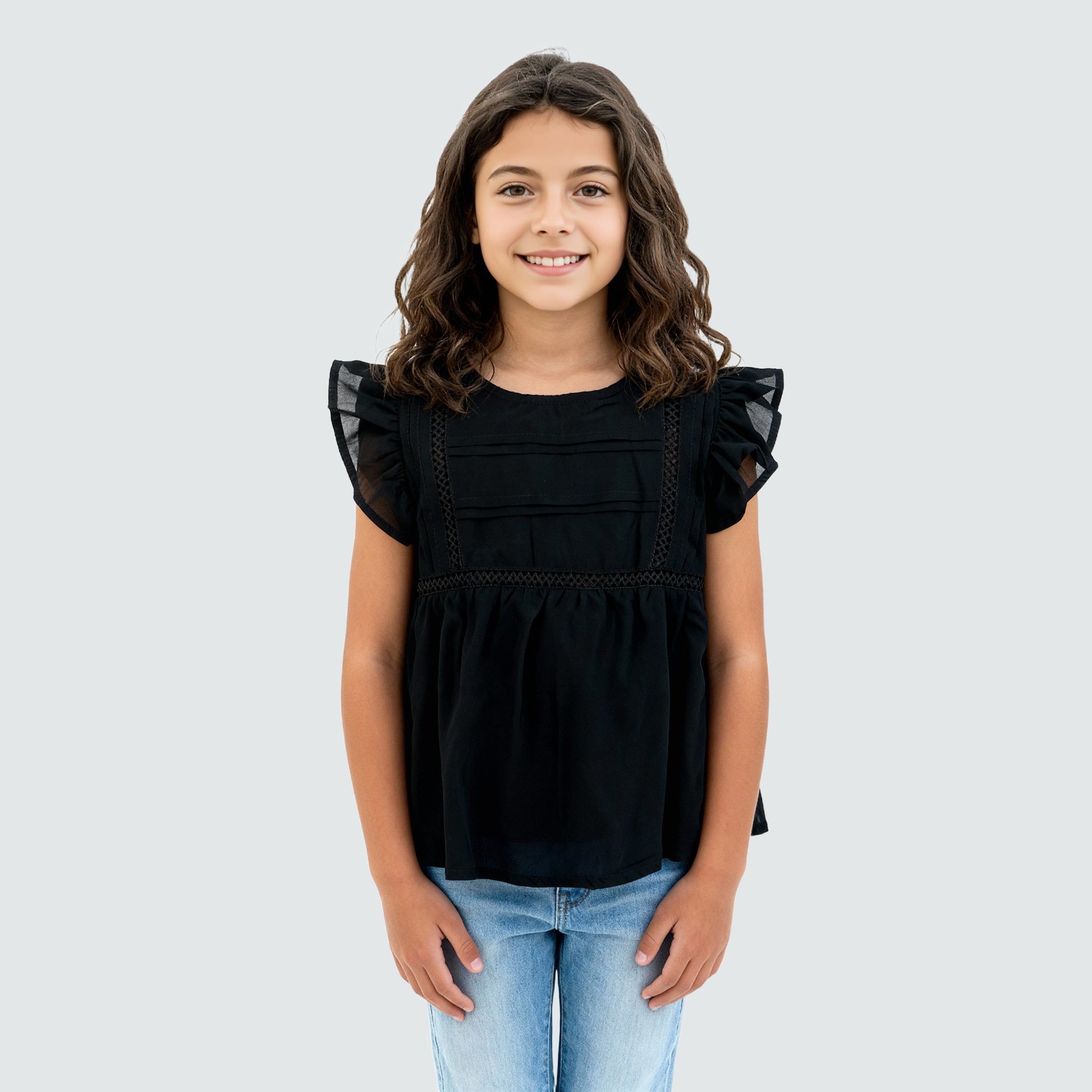 Girls Cotton Solid Top