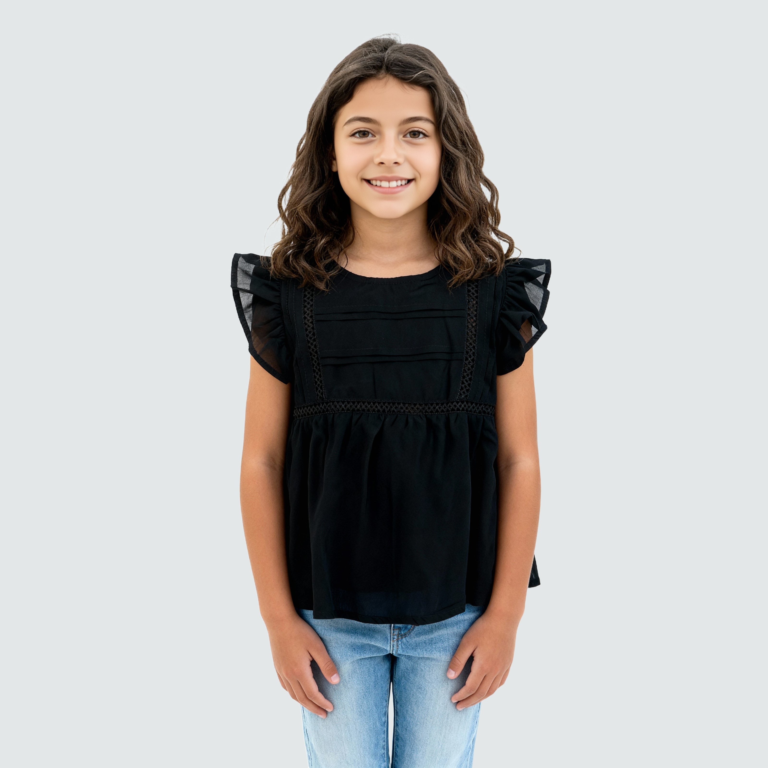 Girls Cotton Solid Top