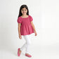 Girls Solid Woven Top