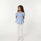 Girls Solid Woven Top