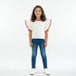 Girls Cotton Hi-Low Pleated Top