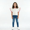 Girls Cotton Hi-Low Pleated Top