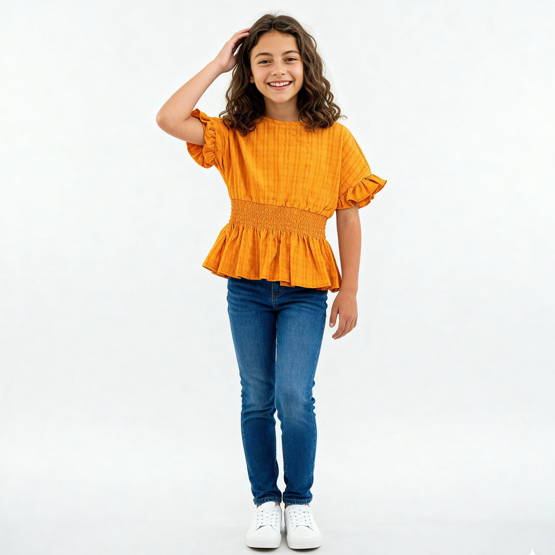 Girls Pleats Comfort Top