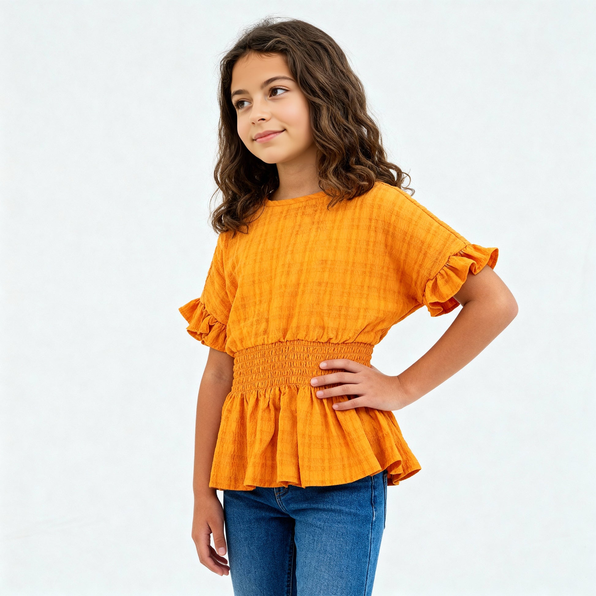 Girls Pleats Comfort Top