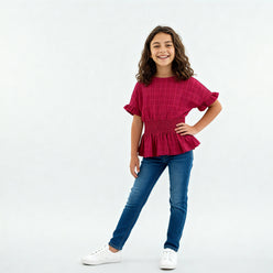 Girls Pleats Comfort Top