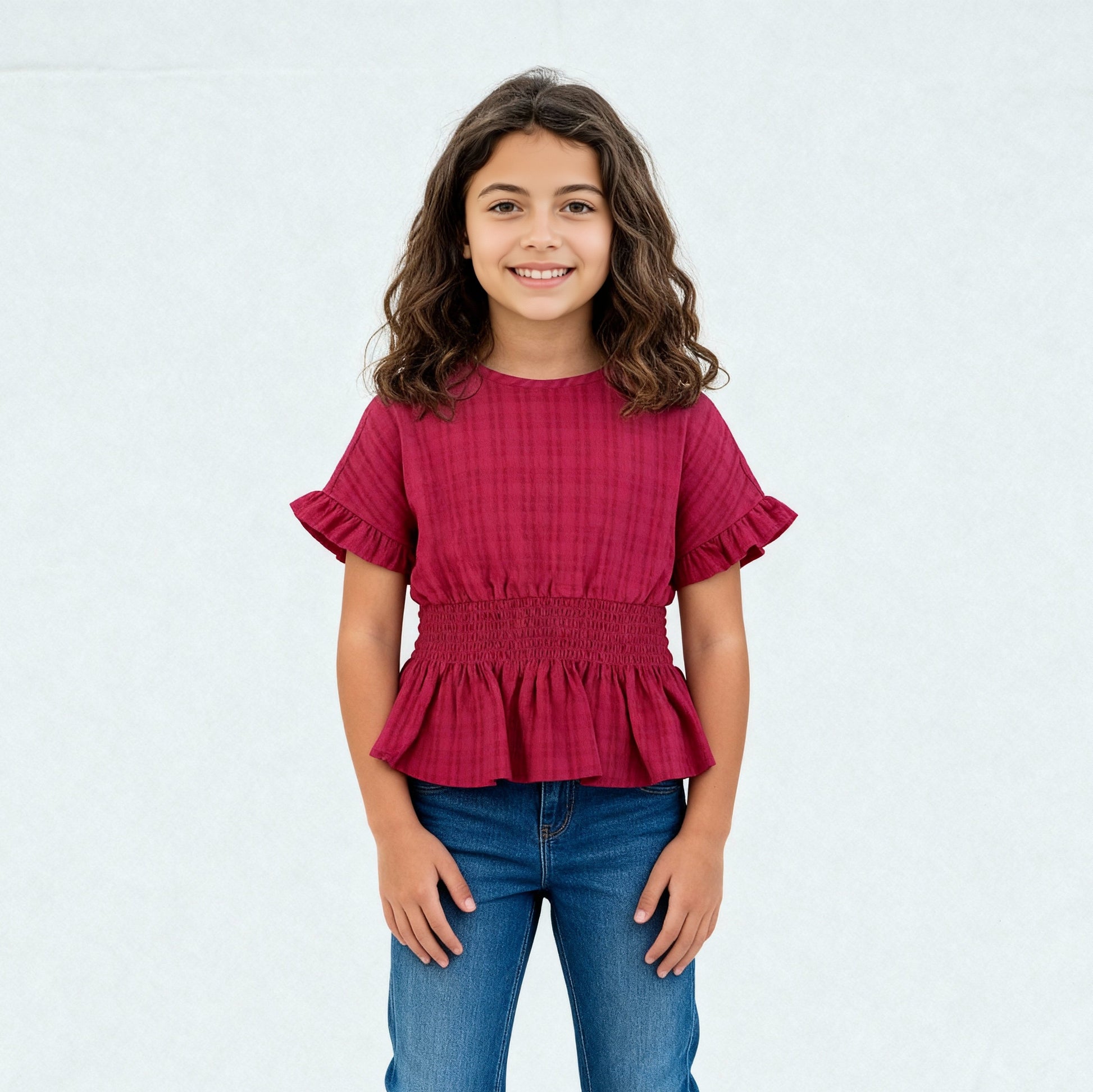 Girls Pleats Comfort Top