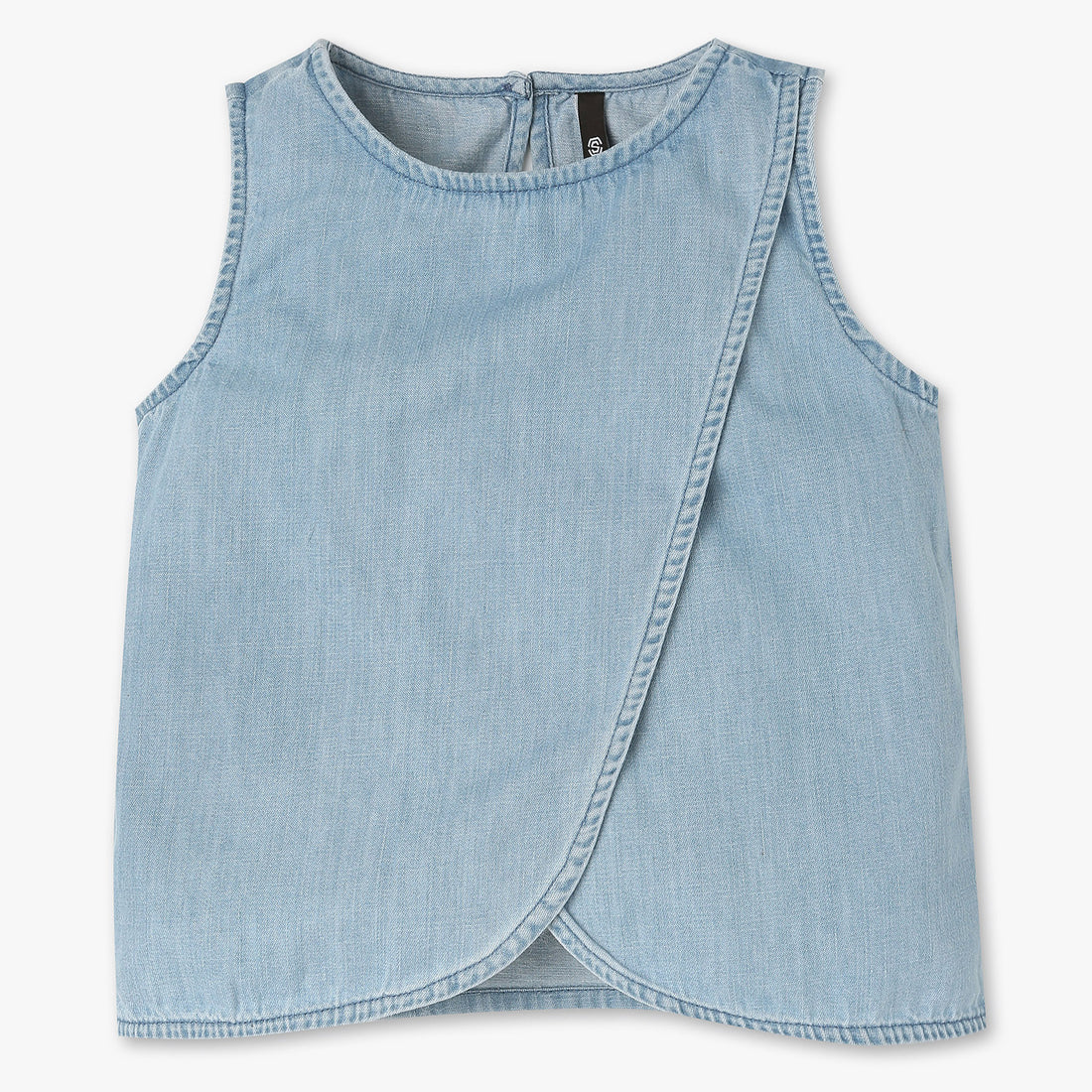 Girls Cotton Fabric Sleeveless Top