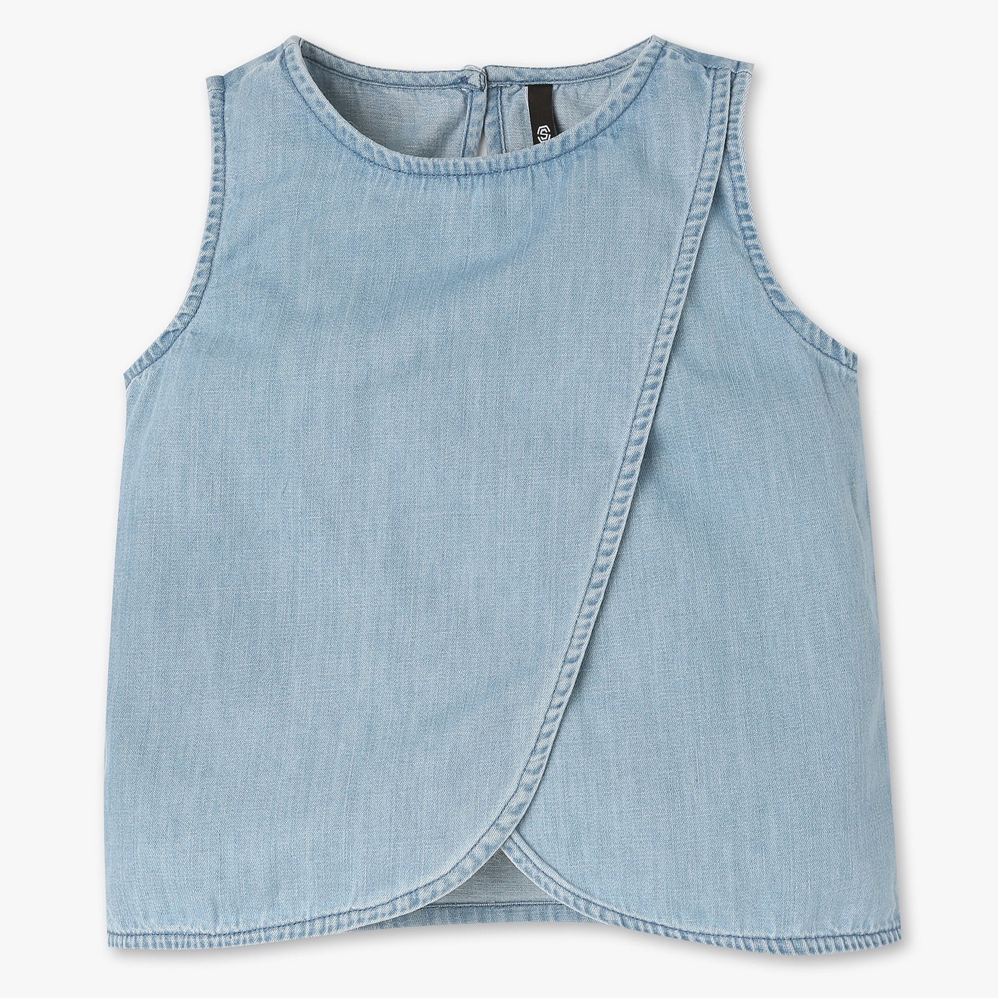 Girls Cotton Fabric Sleeveless Top