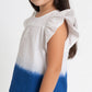 Girls Cotton Tie-Dye Woven Top