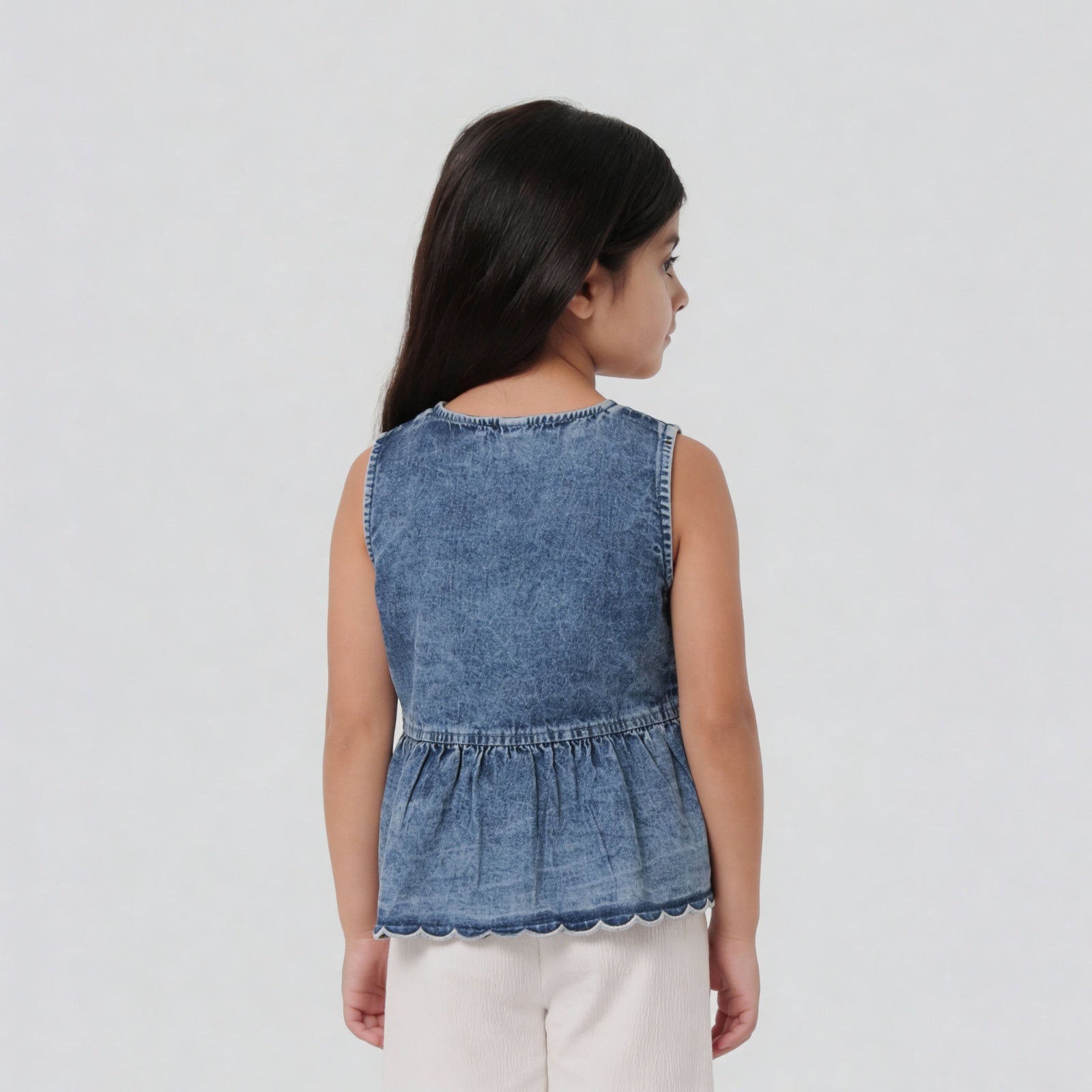 Girls Cotton Sleeveless Top
