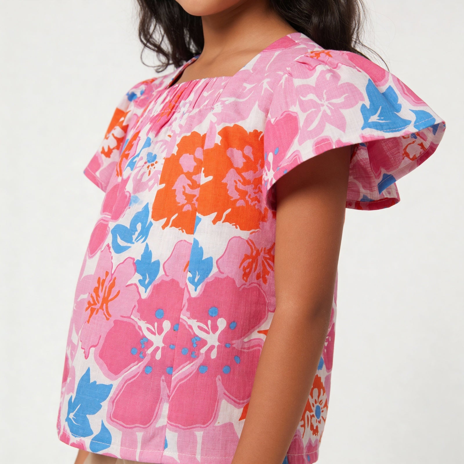 Girls Cotton Printed Dress