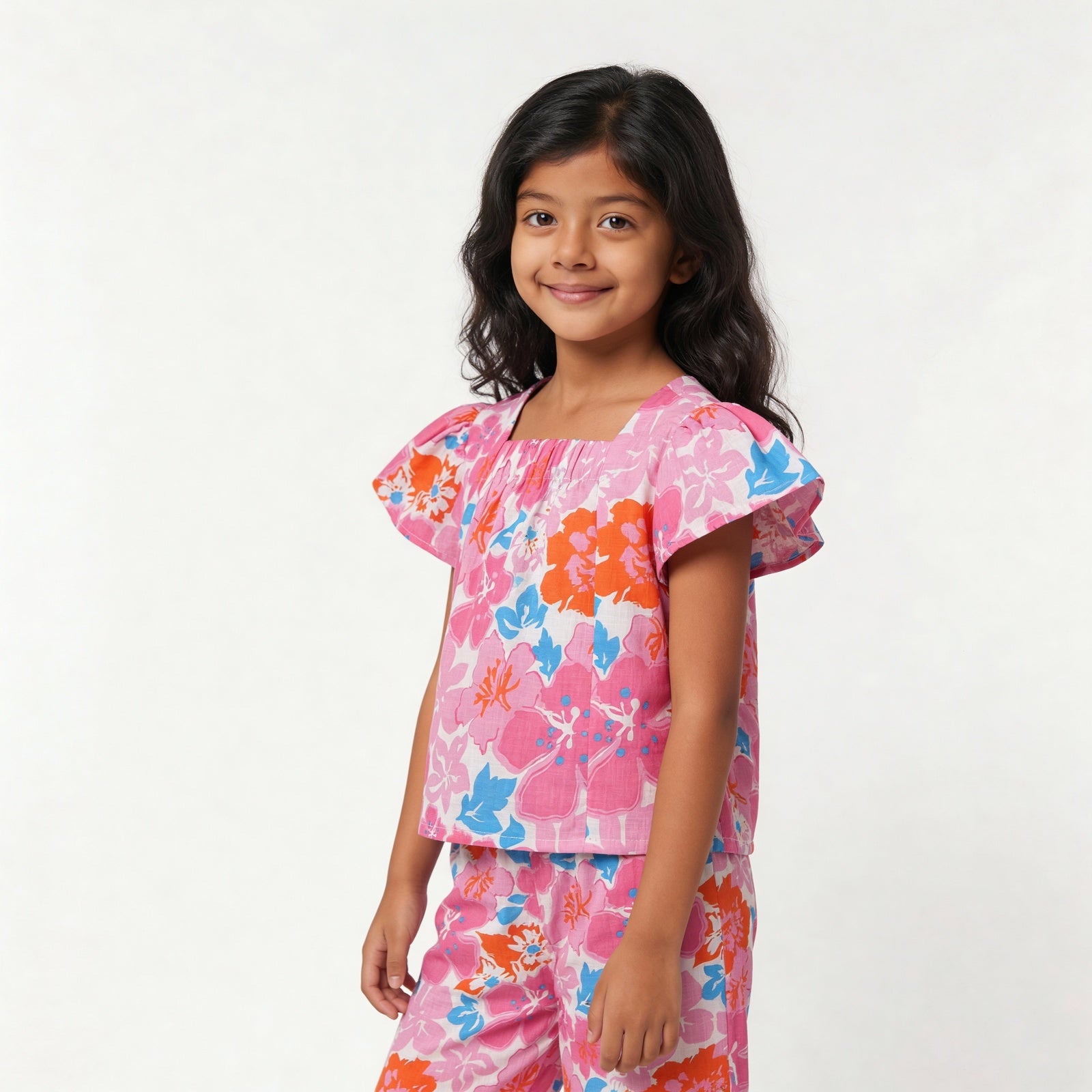 Girls Cotton Printed Dress